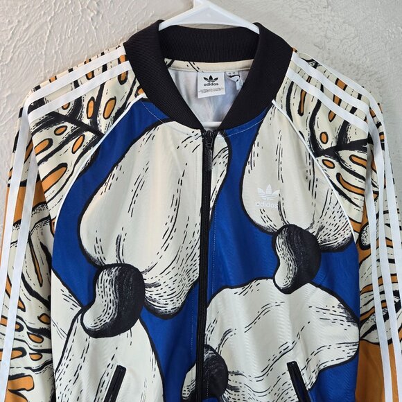 Adidas Farm Rio Superstar Track Jacket Multicolor Artsy Full Print Athletic Top - Picture 3 of 13